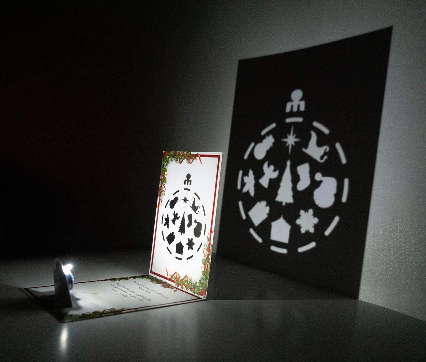 Side image of card and shadow image